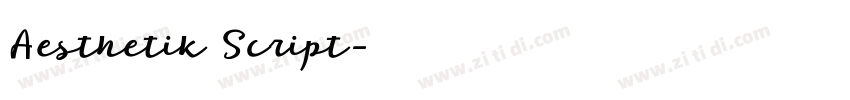 Aesthetik Script字体转换